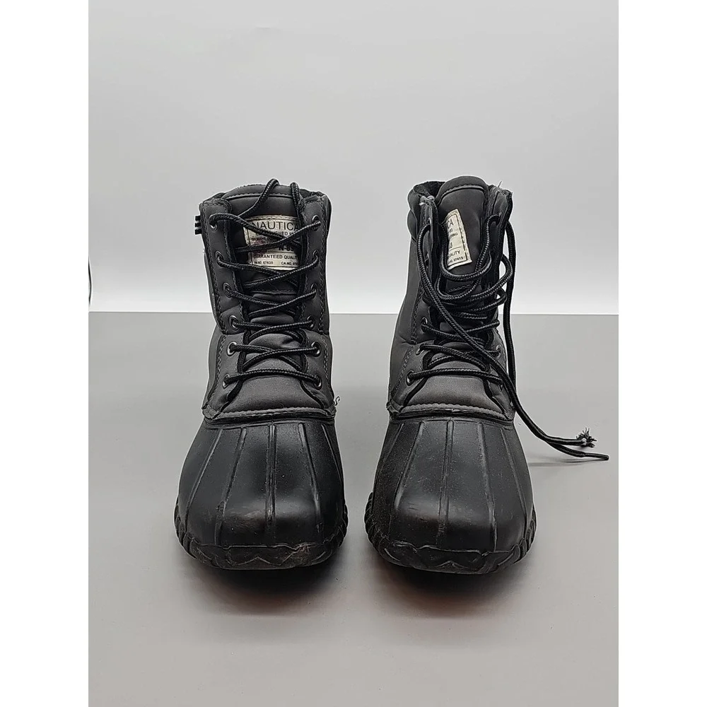 Nautica Mens size 11 channing grey gray Duck Boots-Waterproof Snow Boot#00S